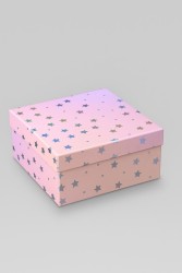 Подарочная коробка «Starry sky», pink (19*19*9.5)