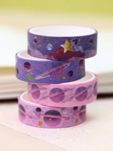 Набор декоративного скотча «Astronaut», purple 