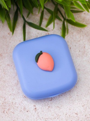 Контейнер для линз «Mini Peach», blue