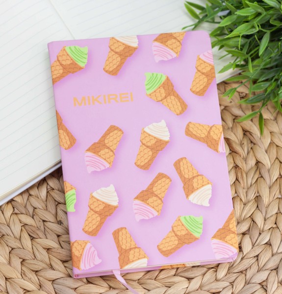 Блокнот (A5) "Many ice cream", pink (14.5*21) 