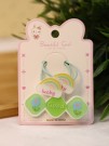Набор аксессуаров для волос "Flower bows", green, 3 шт. в наборе