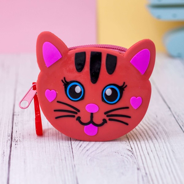 Кошелёк "Cute cat", brown 