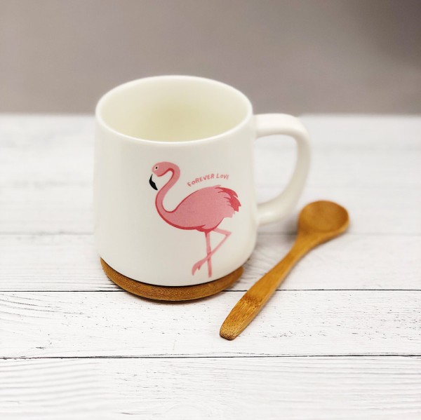 Кружка "Flamingo", white (350ml) 