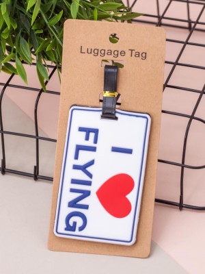 Бирка для багажа "I love flying"