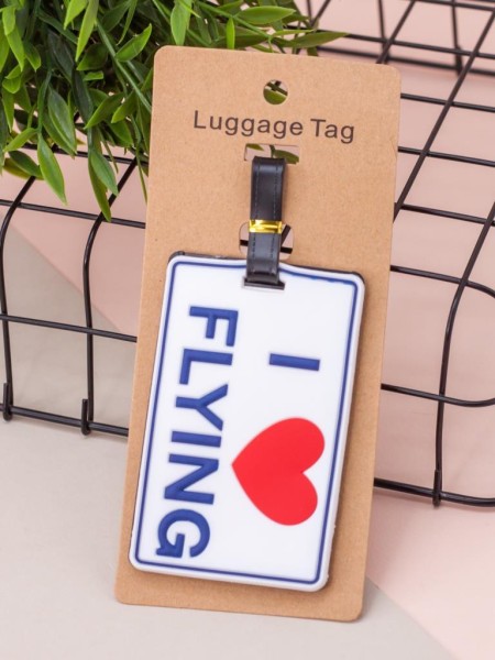 Бирка для багажа "I love flying" 