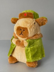 Мягкая игрушка "Capybara soldier", 23 см