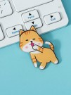 Значок акриловый iLikeGift "Clean red cat"