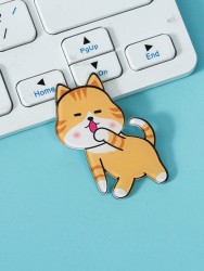 Значок акриловый iLikeGift "Clean red cat"