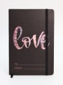 Блокнот (А5) "Love metallic", black (14.5*21)