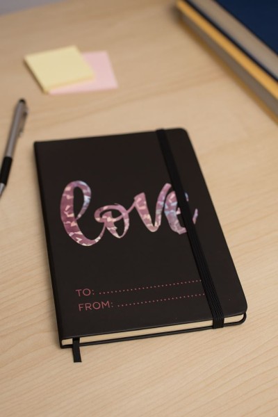 Блокнот (А5) "Love metallic", black (14.5*21) 