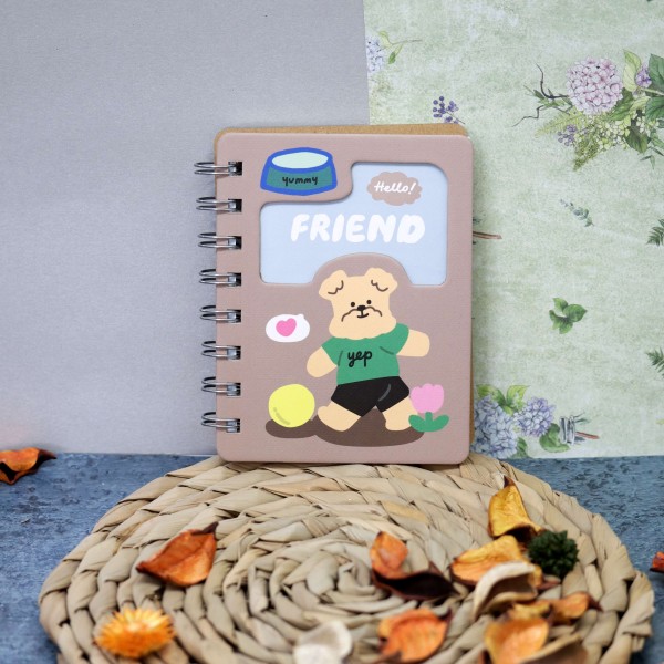 Блокнот (A7) «Dog lovely walks», brown (8.4*11) 
