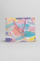 Пакет подарочный «Summer brushstrokes», pink (33*26.5*10)