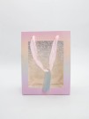 Пакет подарочный «Rainbow glitter», pink-yellow (18*23*10)