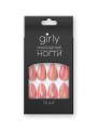 Накладные ногти GIRLY «Transparent pink», 12 шт., с клеевыми пластинами