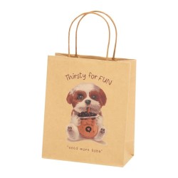 Пакет подарочный крафтовый «Dogkiss», BOBA (21*25,5*10)