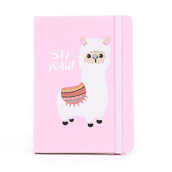 Блокнот(A5) "Lama Say YEAH!", pink 
