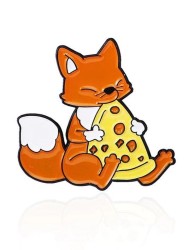 Значок металлический iLikeGift "Gourmet fox"