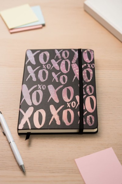 Блокнот (А5) "XO metallic", black (14.5*21) 