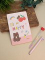 Блокнот (А5) "Cherry bear happy", pink (14.5*21)