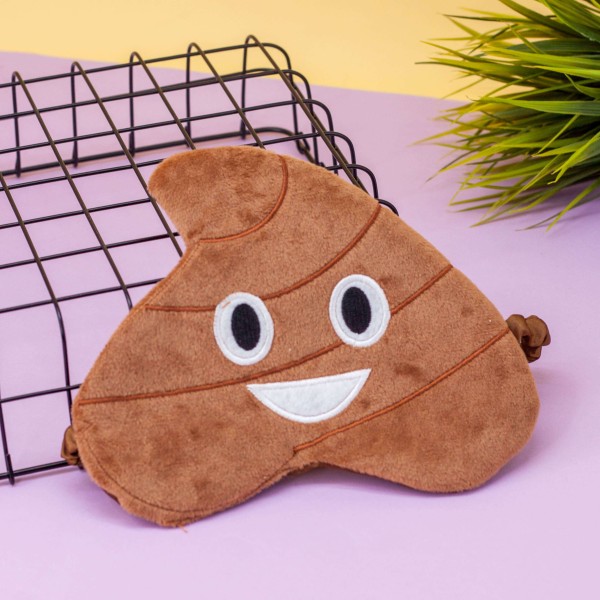 Маска для сна "Emoji", brown 
