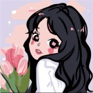 Картина по номерам  Draw Me! «Beautiful person», (20*20 см)