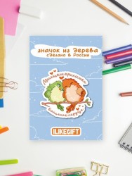 Значок ECO из дерева "Маленькие крылышки, большое сердце"