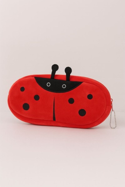 Пенал плюшевый "Ladybug",red (20*10 см) 