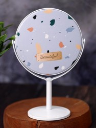 Зеркало настольное на ножке "Beautiful", blue (18*10,5 см)