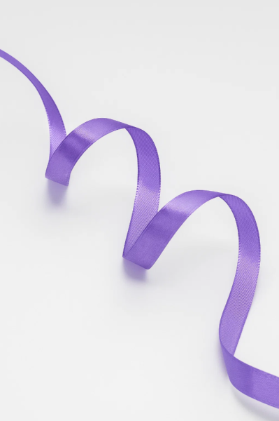 Лента для декора и подарков "Ribbon of Joy", purple (1 см*1 м) 