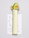 Линейка ECO из дерева Аниме «Shiba inu avocado»
