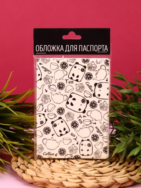 ОБЛОЖКА ДЛЯ ПАСПОРТА "Tea Party", плотность 600 мкм 