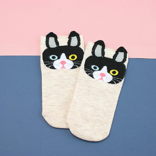 Носки "Котик", beige 