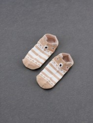 Носки iLikeGift «Deer face», brown, мужские/женские евро размер 35-41