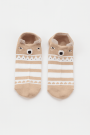 Носки iLikeGift «Deer face», brown, мужские/женские евро размер 35-41