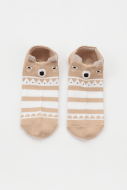 Носки iLikeGift «Deer face», brown, мужские/женские евро размер 35-41