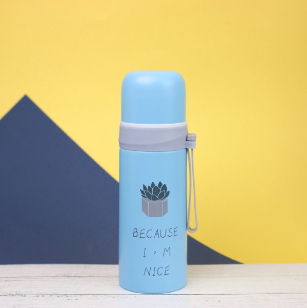 Термос "Because nice", blue (350ml) 