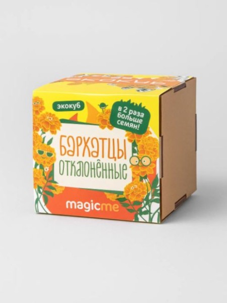 Набор для выращивания "Экокуб Magicme "Бархатцы" 