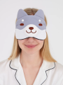 Маска для сна гелевая "Head dog", gray