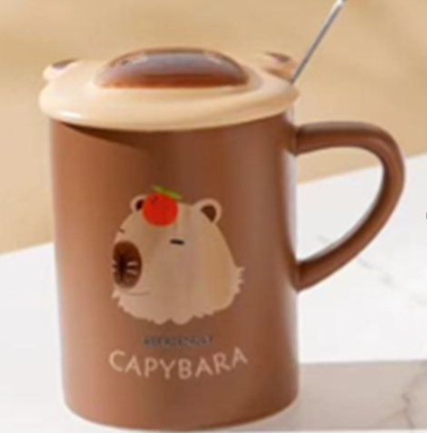 Кружка «Capybara and Strawberry», (400 ml) 