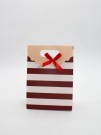 Пакет подарочный (XS) "Many stripes", red (12x6x16)