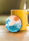 Подставка под горячее iLikeGift «Волны Японии», 9 см