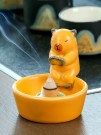 Подставка для благовоний керамическая "Capybara warms", yellow