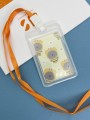 Держатель для карт с шнурком "Bee bear", yellow (11.5*7 см)
