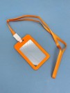 Держатель для карт с шнурком "Clear color", orange (11*7 см)