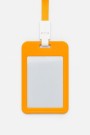 Держатель для карт с шнурком "Clear color", orange (11*7 см)