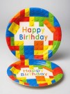 Набор бумажных тарелок 6 шт. "Lego" (230 мм)