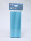 Трубочки одноразовые для напитков 25 шт. "Party go", blue (197 мм)