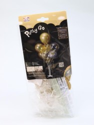 Набор воздушных шаров 7 шт. + стойка 110 см "Golden glow"