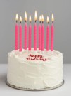 Набор свечей 10 шт. "Happy moments", pink (9 см)