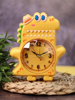 Часы-будильник «Funny crocodile», yellow